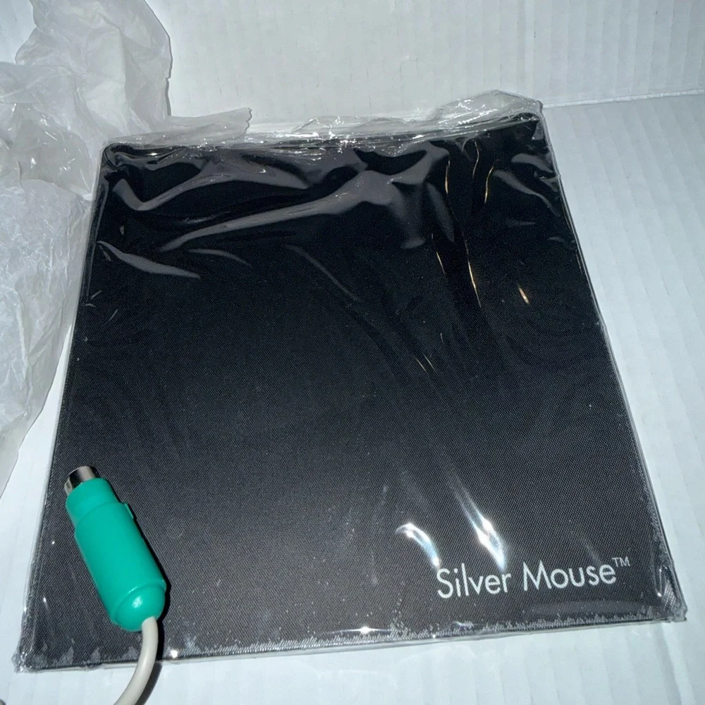 Wallace Silversmiths Silverplated Computer Mouse w/Blue Velvet Storage Box